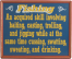 Fishing An Aquired Skill Fishing Plaque with Frame