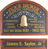 Stock Broker Gift | Financial Consultant Sign | Custom Plaque