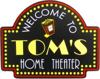 Personalized Home Theater Plaque