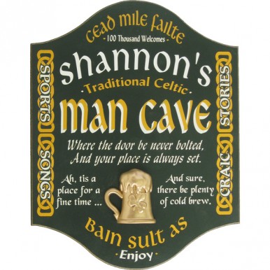 Irish Man Cave Sign Personalized