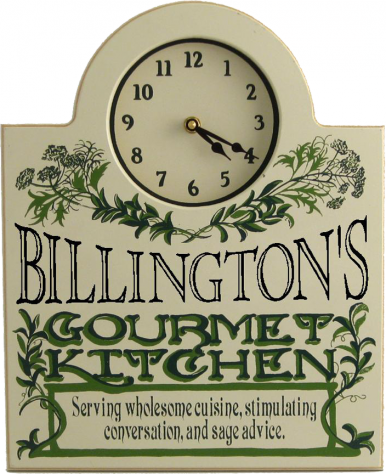 Personalized Gourmet Kitchen Clock