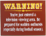 Football Warning Sign no Frame