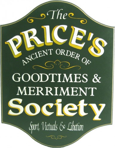 Goodtimes & Merriment Custom Home Bar Sign | Pub Signs