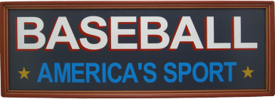 Baseball America's Sport Plaque