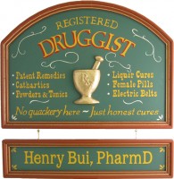 Pharmacist Sign | Druggist Sign | Pharmacist Gift