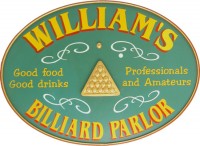 Custom Billiard Parlor Sign | Personalized Billiards Sign