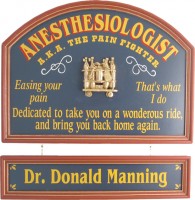 Anesthesiologist Office Sign | Anesthesiologist Gift