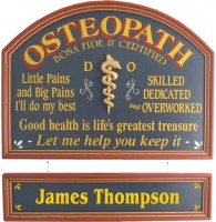 Osteopath Sign | Osteopath Gift | Osteopath Office Plaque