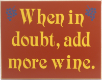 When In Doubt Sign | Kitchen Decor