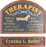 Therapist Sign | Therapist Plaque | Therapist Gift