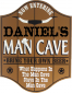 Man Cave Saloon Plaque