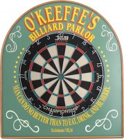 Custom Dartboard | Billiard Parlor Dartboard | Game Room Dartboard