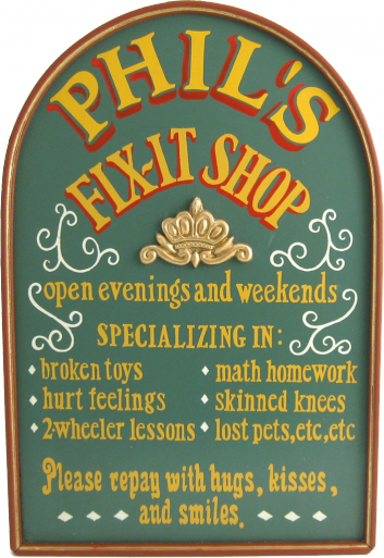 Dad's Fix It Shop Custom Plaque