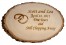 Custom Plaque in Natural Basswood | Anniversary Gift