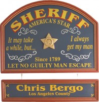 Sheriff Sign | Sheriff Gift | Sheriff Plaque