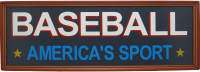 Baseball America's Sport Plaque