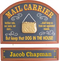 Mailman Sign | Mailman Gift | Mail Carrier Plaque