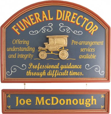 Funeral Director Gift | Funeral Director Sign | Undertaker Gift