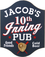 10th Inning Pub Baseball Sign