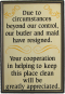 Housekeeping Sign w/ optional frame