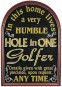 Hole-In-One Golfer Plaque