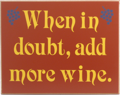 When In Doubt Sign | Kitchen Decor