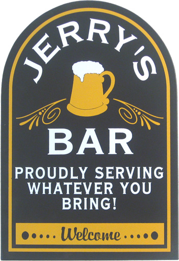 Custom Home Bar Sign