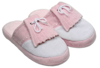 Pink Golf Slippers