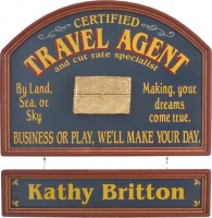 Travel Agent Gift | Travel Agent Sign | Custom Plaque