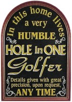 Hole-In-One Golfer Plaque