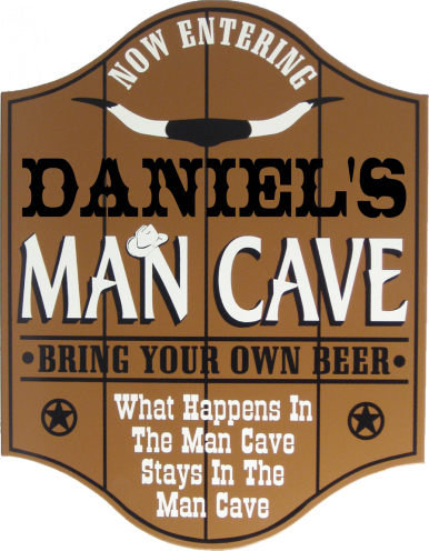 Man Cave Saloon Plaque