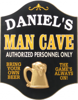 Man Cave Plaque - Personalized
