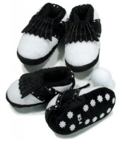 Baby Golf Slippers in Black