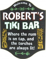 Tiki Bar Pub Sign | Home Bar Signs | Custom Wall Decor