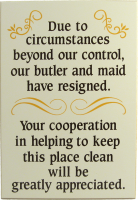 Housekeeping Sign | Home Decor