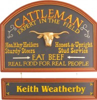 Rancher Gift | Rancher Sign | Cattleman Plaque