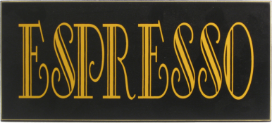 Espresso Sign Wall Decor