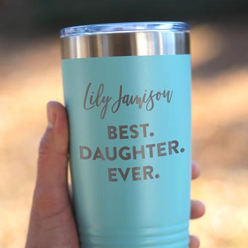 Best Daughter Ever Personalized Tumbler Mug