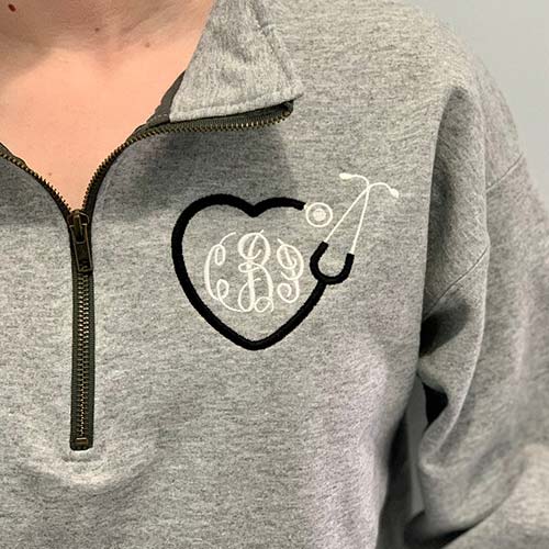 Monogram Nurse Appreciation Sweatshirt