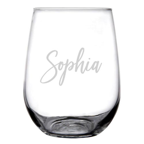 Custom Wine Glass Set